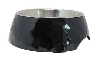 Facet Round Cat Dog Bowl - Black S/L - All Pet Solutions