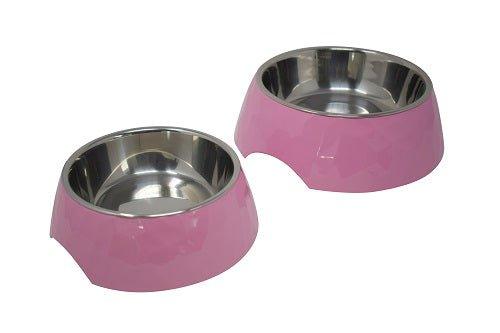 Facet Round Cat Dog Bowl - Pink S/L - All Pet Solutions