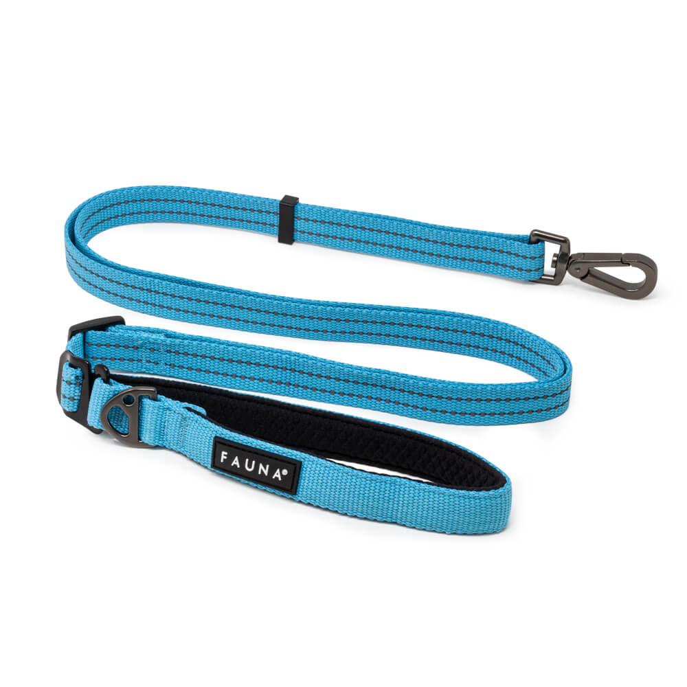 Fauna® Blue Reflective Multi-Use Dog Lead 5.6ft - All Pet Solutions