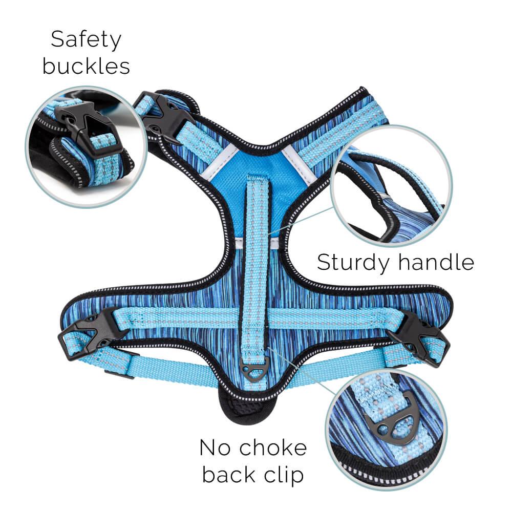 Fauna® Comfort Luxury Blue Dog Harness - S/M/L - All Pet Solutions