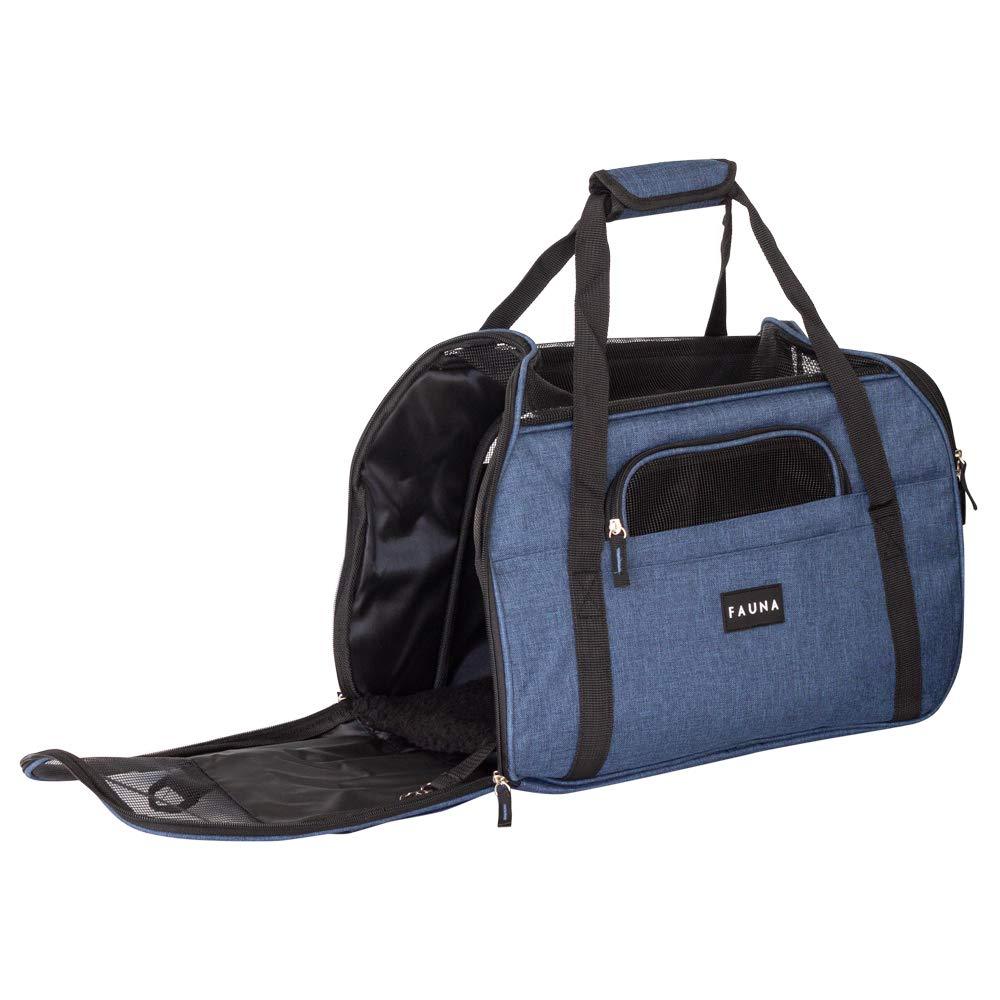 Fauna Dog Cat Comfort Carrier Denim Blue AllPetSolutions