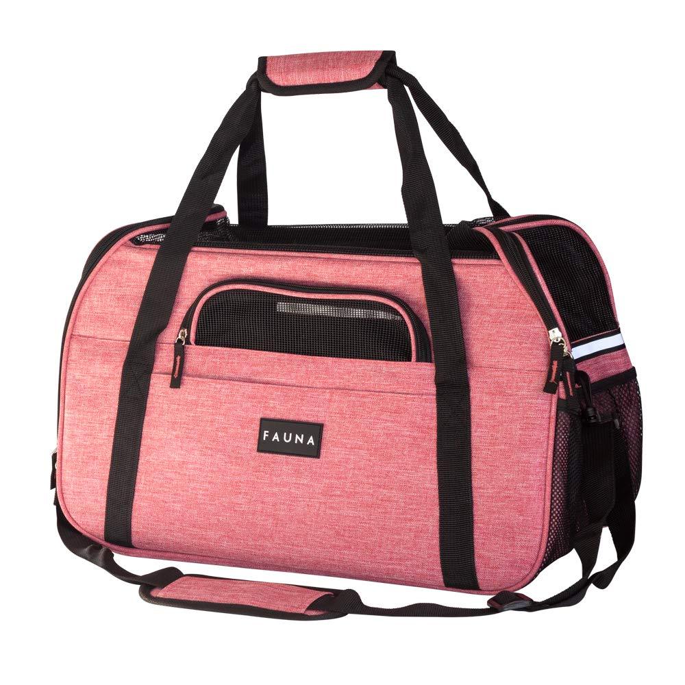 Fauna® Dog Cat Comfort Carrier - Denim Pink - All Pet Solutions