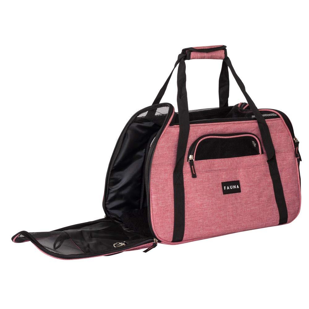 Fauna® Dog Cat Comfort Carrier - Denim Pink - All Pet Solutions