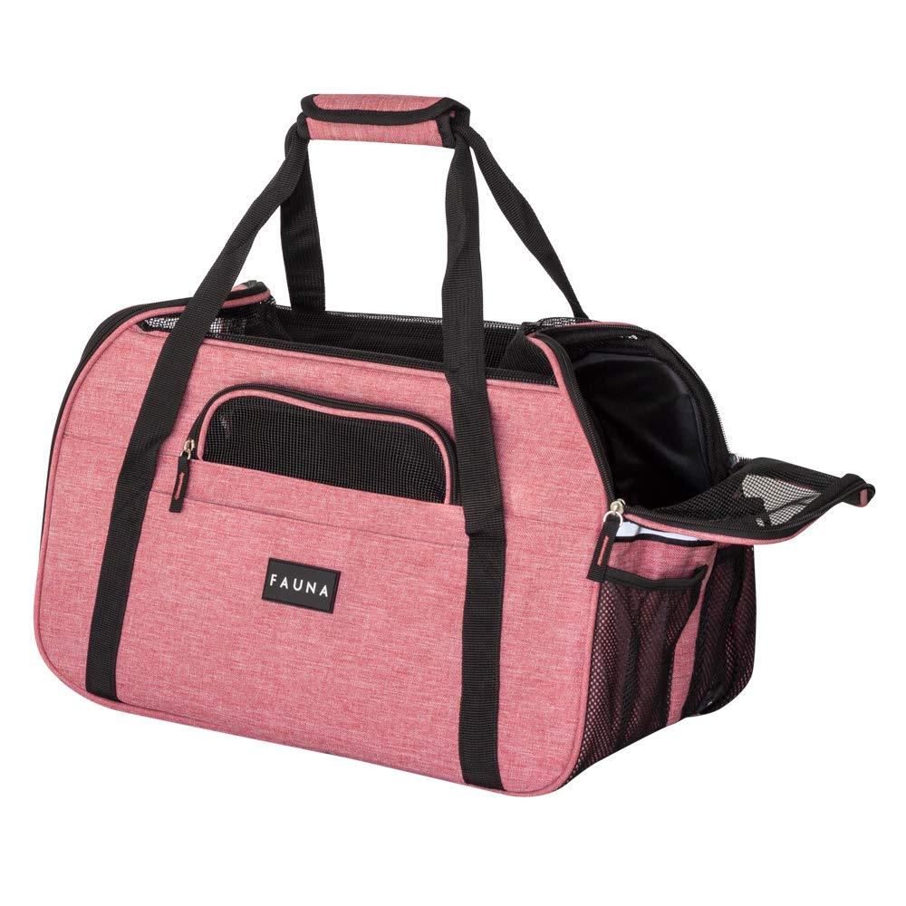 Fauna Dog Cat Comfort Carrier Denim Pink AllPetSolutions