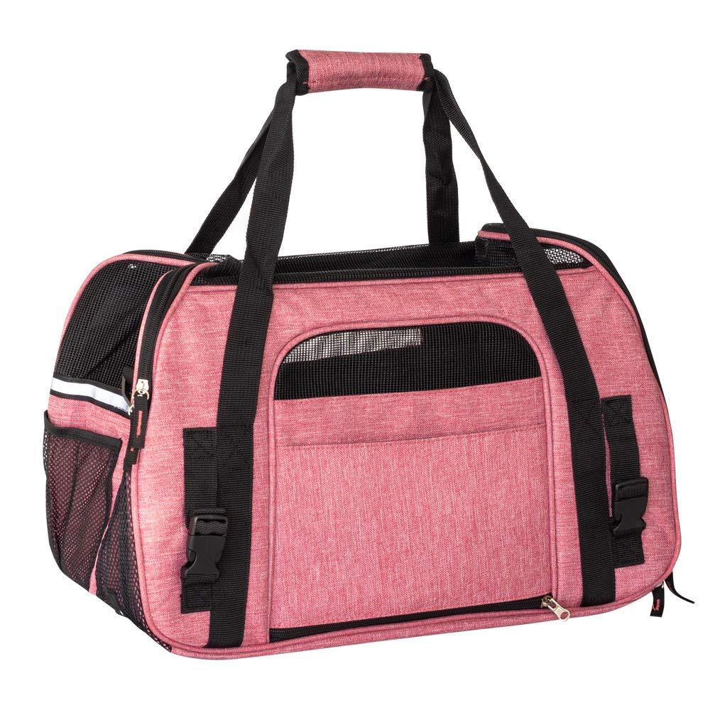 Fauna® Dog Cat Comfort Carrier - Denim Pink - All Pet Solutions