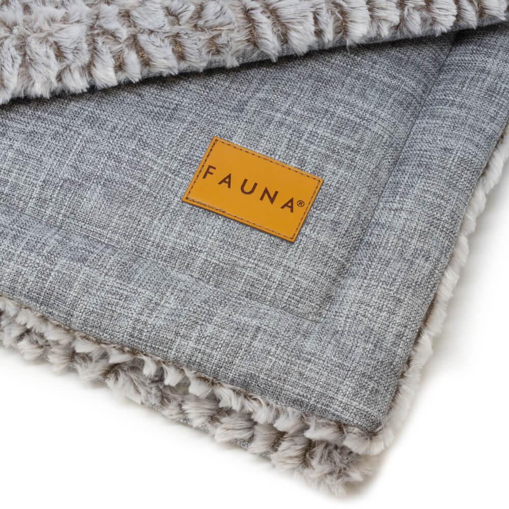 Fauna® Luxury Grey Reversible Fleece Blanket 87x64cm - All Pet Solutions