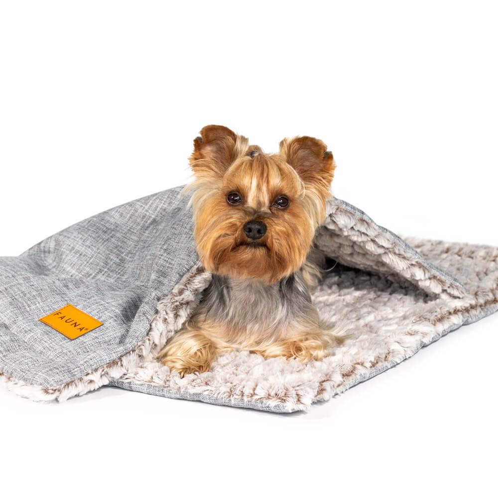 Fauna® Luxury Grey Reversible Fleece Blanket 87x64cm - All Pet Solutions