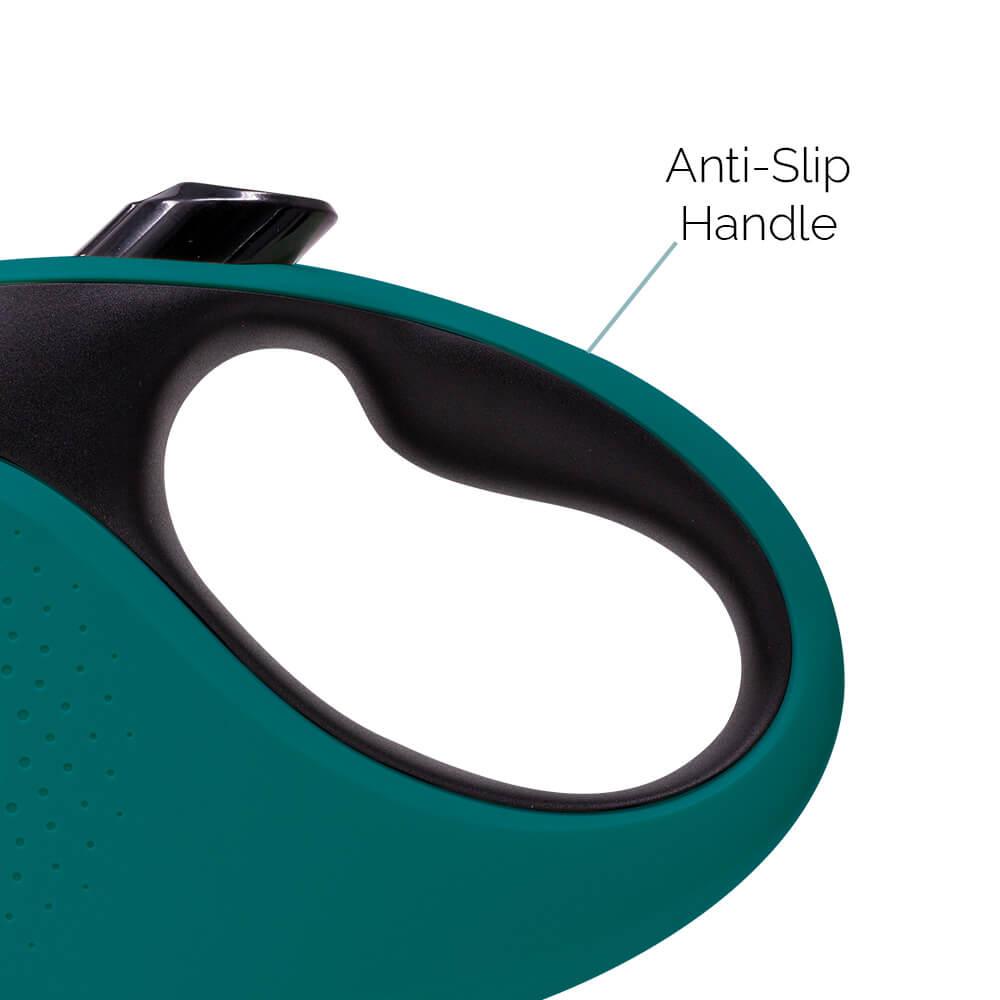 Fauna® Luxury Retractable Tape Dog Lead - Teal 5M - 50KG - All Pet Solutions