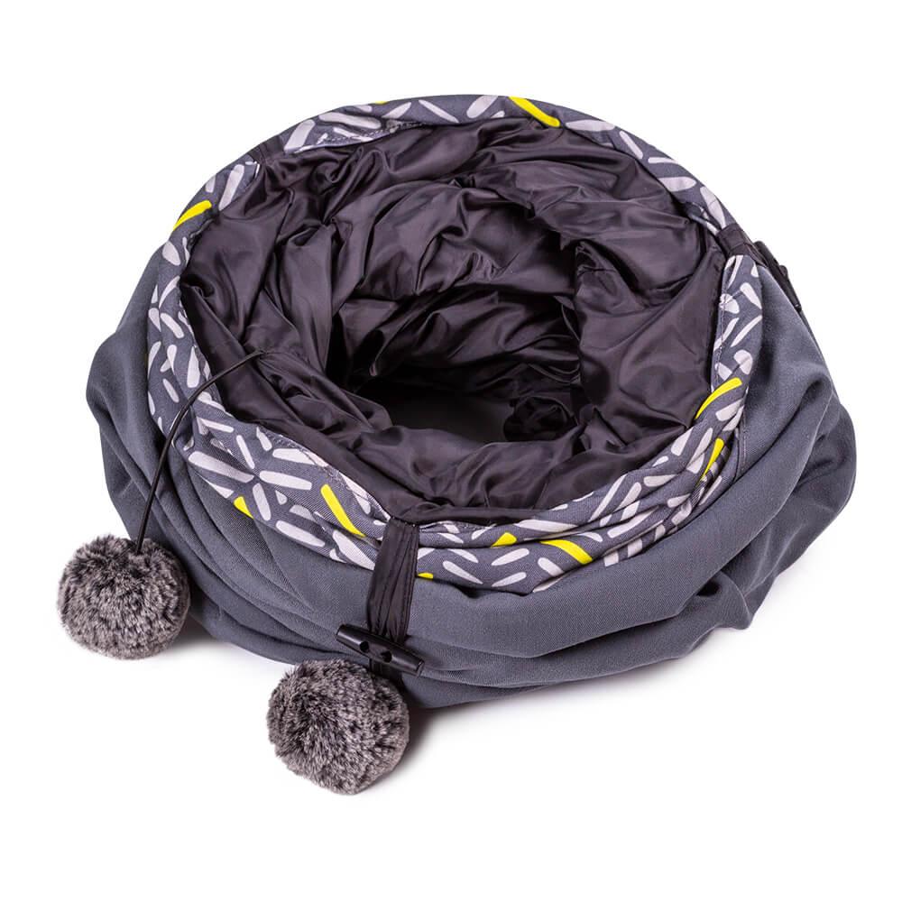 Foldable Crinkle Play Cat Tunnel with 2 Windows - All Pet Solutions