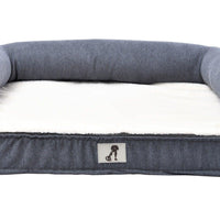 AllPetSolutions Grayson large dog bed shown with its dimensions