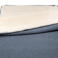 AllPetSolutions Grayson grey dog bed, 80 x 55cm, with covers that zip off for a 30°C wash