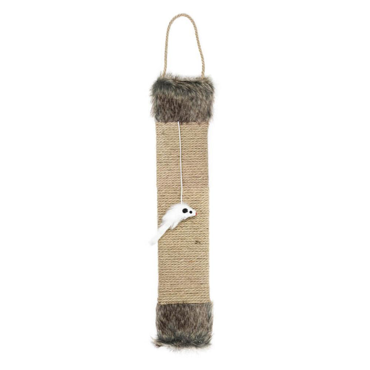 Hanging Cat Scratcher With Mouse Toy - Dark Grey - All Pet Solutions