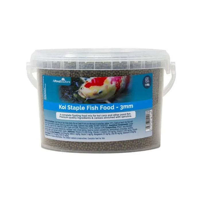 Koi Floating Staple Fish Food - 3mm - 1190G & 2140G