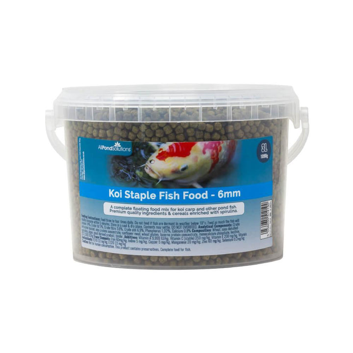 Koi Floating Staple Fish Food – 6mm - 1090g & 1950g - All Pet Solutions