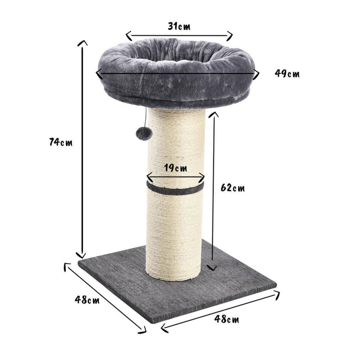 Large Jumbo Cat Scratching Post with Play Ball 74cm - All Pet Solutions