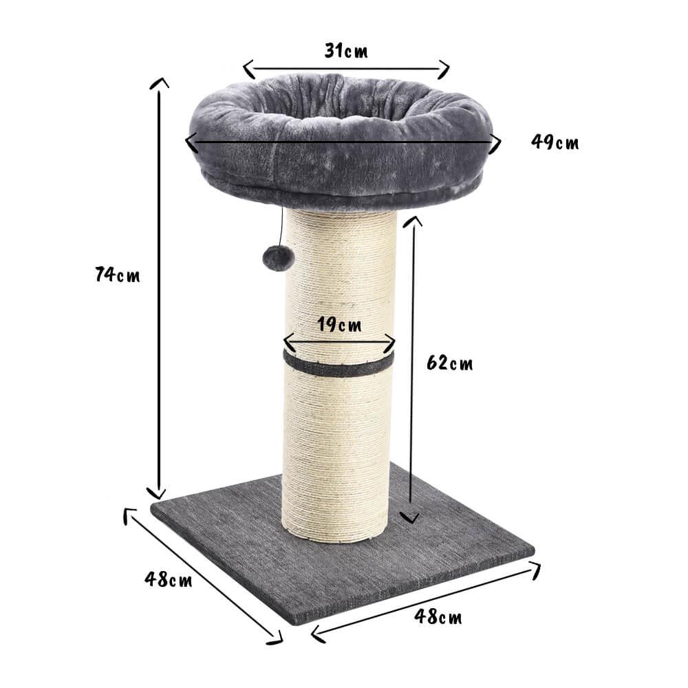 Large Jumbo Cat Scratching Post with Play Ball 74cm - All Pet Solutions