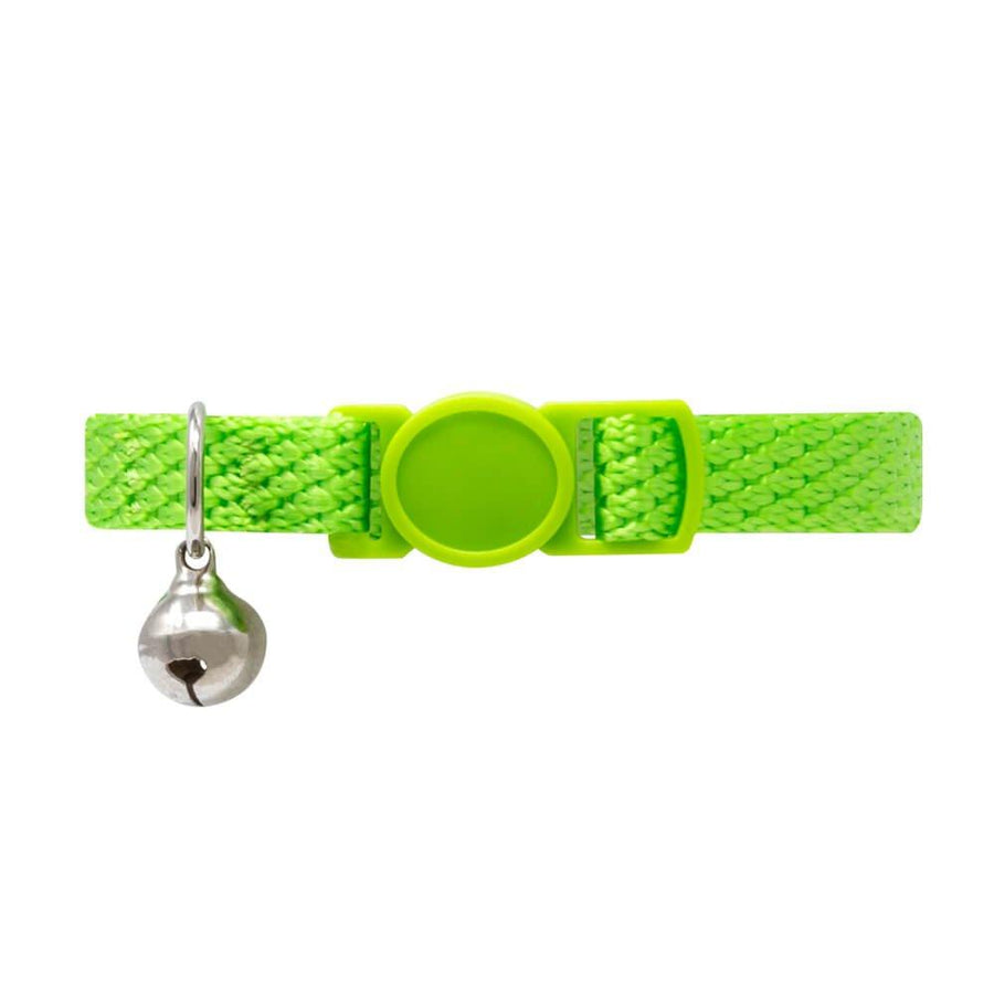Lime Green Cat Collar with Safety Release Buckle - All Pet Solutions