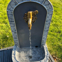 AllPetSolutions marble look drinking tap water feature with LED lights