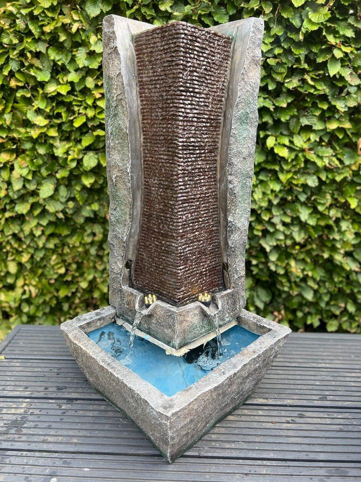 Modern Column Water Feature with LED Lights - All Pet Solutions