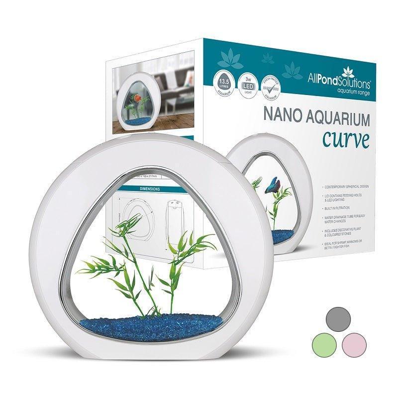 AllPetSolutions nano curve acrylic fish tank, 13.5 litre