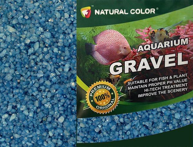 Natural Color Blue Aquarium Gravel 4 - 6mm 2kg - All Pet Solutions