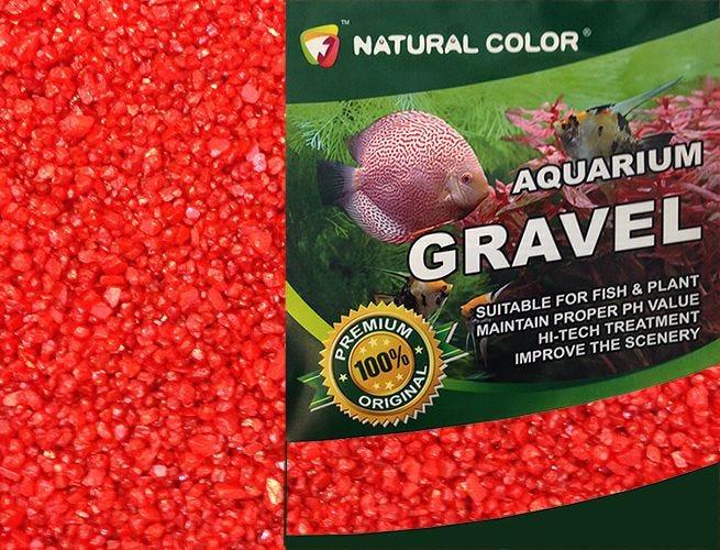 Natural Color Red Aquarium Gravel 4 - 6mm 2kg - All Pet Solutions