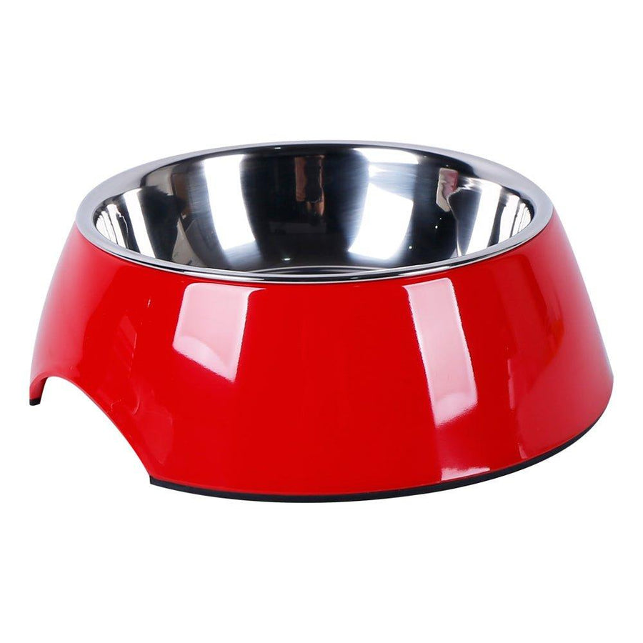 Non Slip Melamine Cat Dog Bowl - Red - S/L - All Pet Solutions