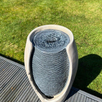 AllPetSolutions white and grey open vase feature LED lit after dark