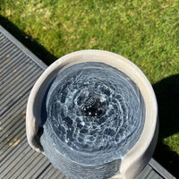 AllPetSolutions white and grey open vase feature surface finish detail
