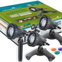 AllPetSolutions PG-3 pond and garden lights, 3 x 20w with colour lenses