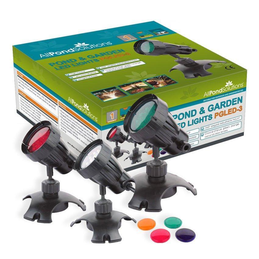 AllPetSolutions submersible LED light set for ponds and gardens