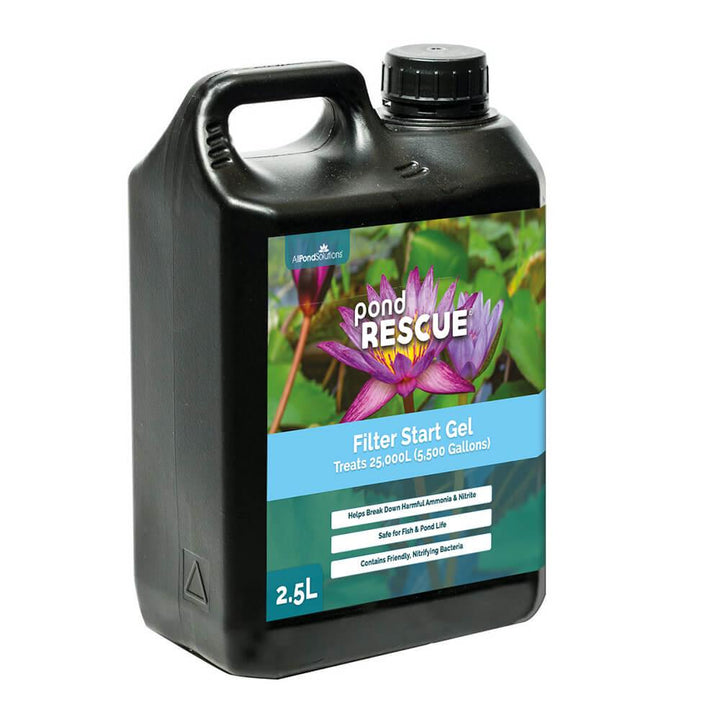 PondRescue Filter Start Gel 1L - 2.5L Treats 10,000-25,000 Litres - All Pet Solutions