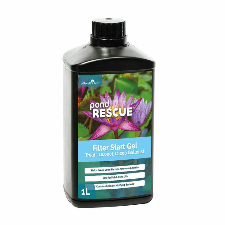 PondRescue Filter Start Gel 1L - 2.5L Treats 10,000-25,000 Litres - All Pet Solutions