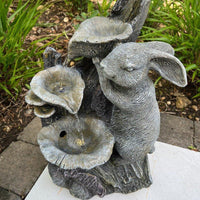 AllPetSolutions rabbit waterfall feature with 3 water bowls and LED lights