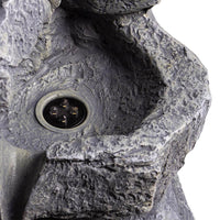 AllPetSolutions rock cascade feature with water running over the rocks