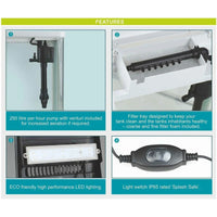 AllPetSolutions 7 litre nano tank shown in all six colours