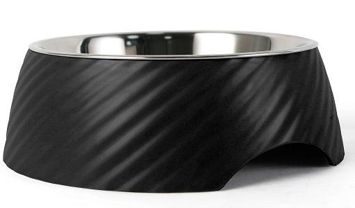 Twill Round Cat Dog Bowl - Black S/L - All Pet Solutions