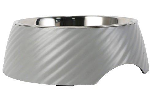 Twill Round Cat Dog Bowl - Grey S/L - All Pet Solutions