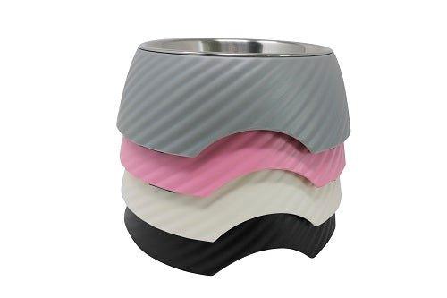 Twill Round Cat Dog Bowl - Grey S/L - All Pet Solutions