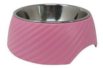 Twill Round Cat Dog Bowl - Pink S/L - All Pet Solutions