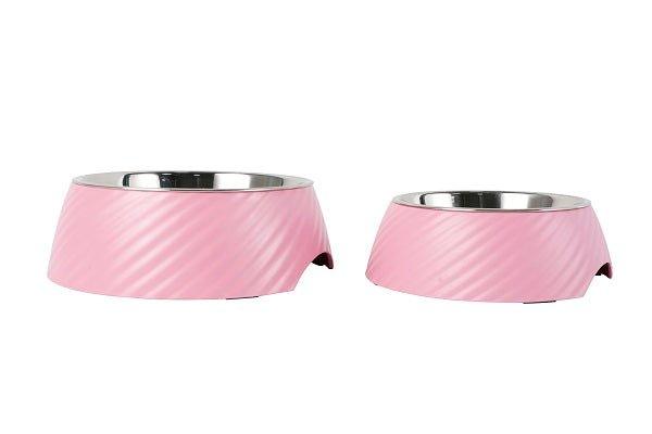 Twill Round Cat Dog Bowl - Pink S/L - All Pet Solutions