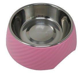 Twill Round Cat Dog Bowl - Pink S/L - All Pet Solutions