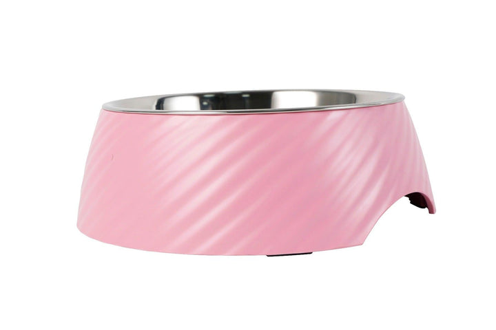 Twill Round Cat Dog Bowl - Pink S/L - All Pet Solutions