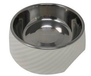 Twill Round Cat / Dog Bowl - White S/L - All Pet Solutions