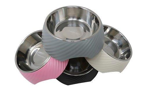 Twill Round Cat / Dog Bowl - White S/L - All Pet Solutions