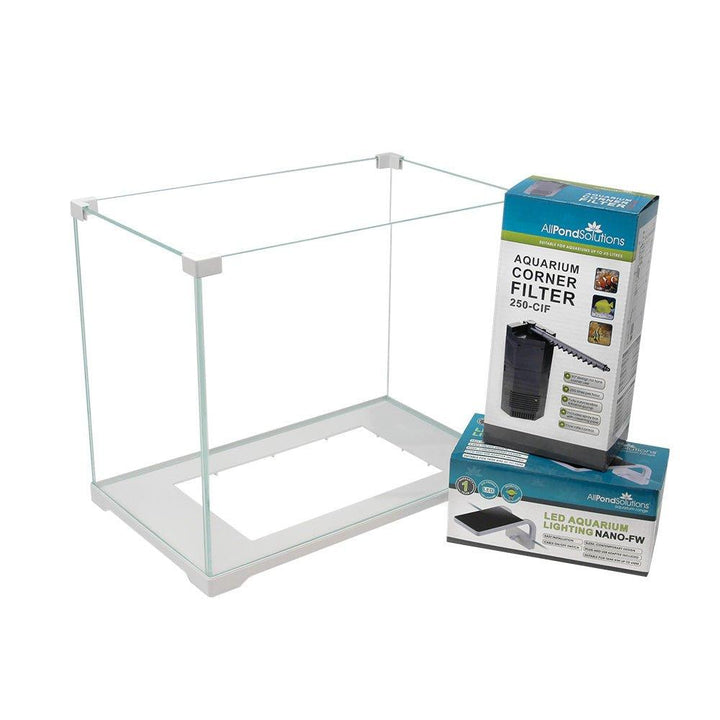 Ultra Clear Glass Nano Fish Tank Starter Set - 16L - All Pet Solutions