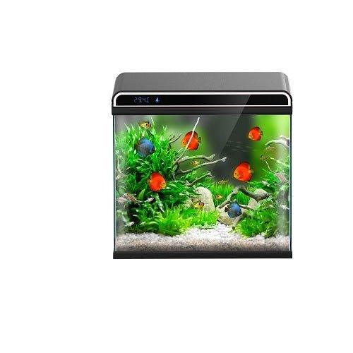 Ultra Clear Glass Nano LED Light Fish Tank - 12L - Black - All Pet Solutions