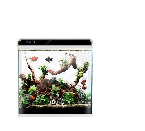 Ultra Clear Glass Nano LED Light Fish Tank - 12L - White - All Pet Solutions