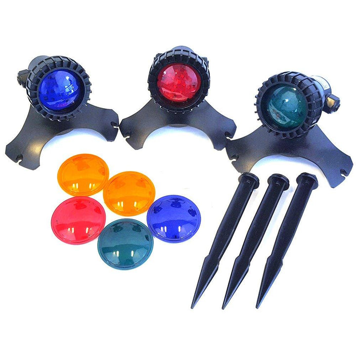 Underwater Pond and Garden LED Lights - Set of Three 3 - All Pet Solutions