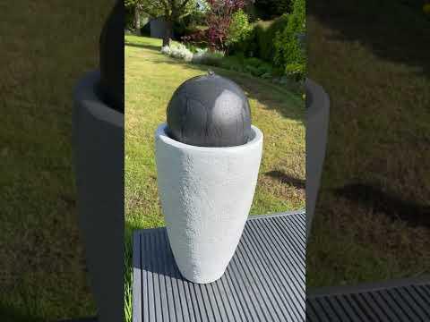 Vase Globe Water Feature with LED Lights - Solar Panel 65x31x31 - All Pet Solutions